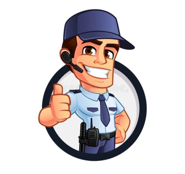 Охранник иллюстрация