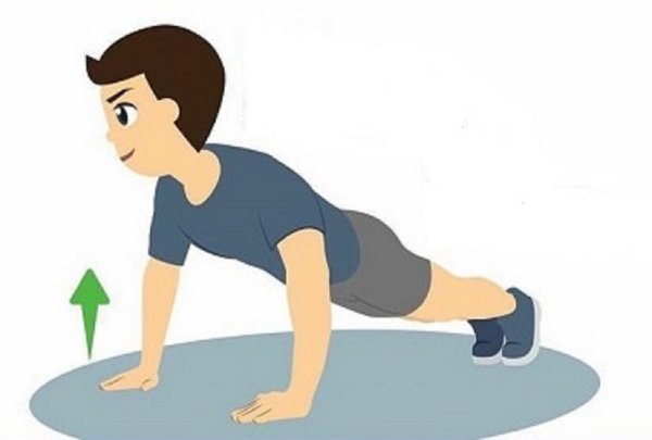 Отжимания от пола дети