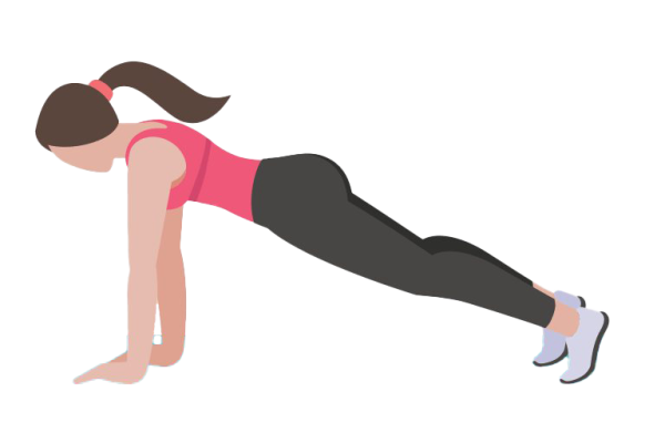 Упражнение планка вектор