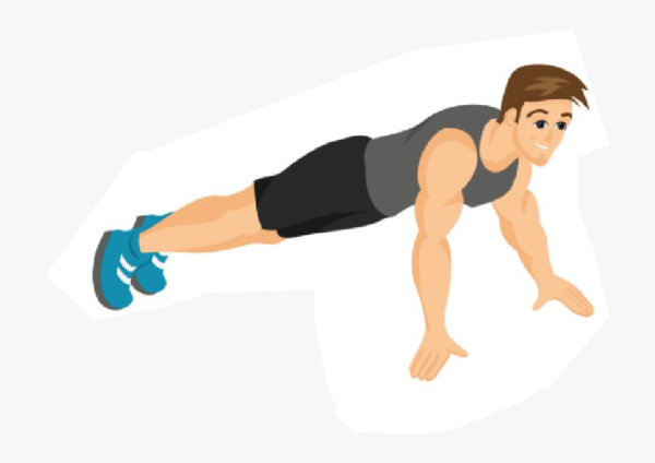 Отжимания от пола с широкой постановкой рук