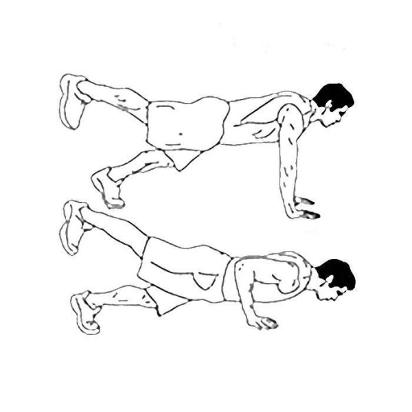 Отжимания узким хватом техника