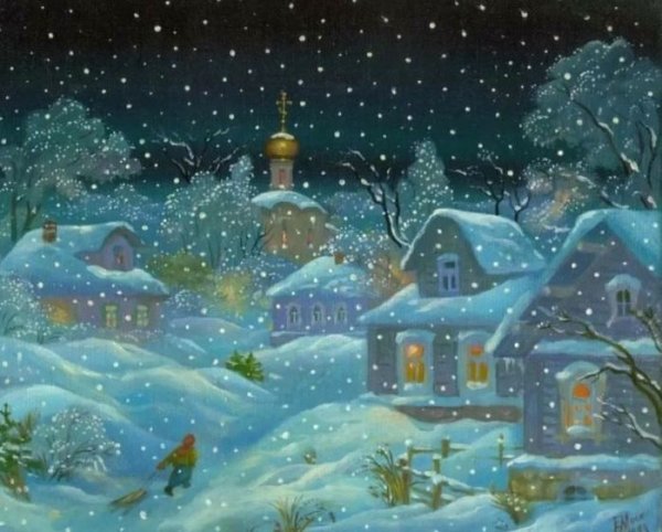 Художник Елена Москалева Рождество