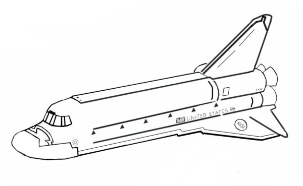 Раскраски для мальчиков шаттл