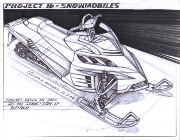 Буран карандашом