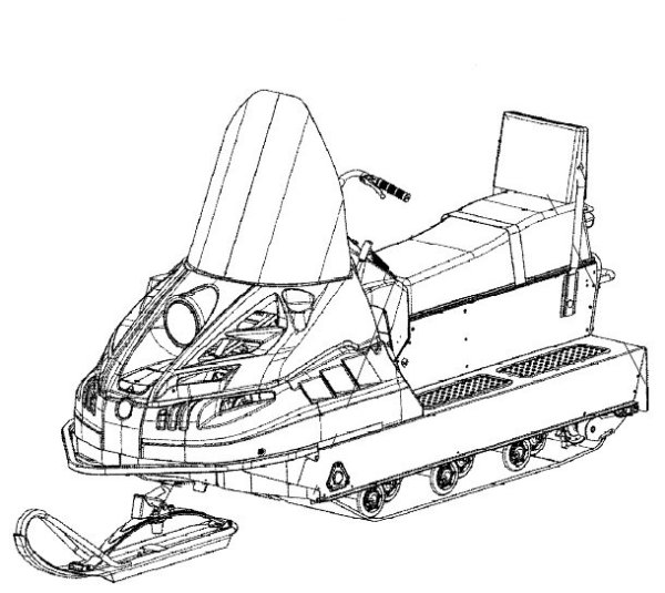 Габариты снегохода Буран 640