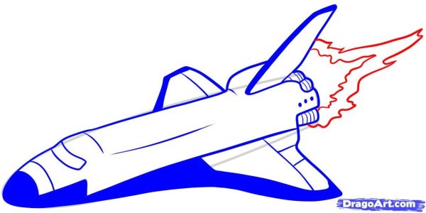 Космический корабль для срисовки