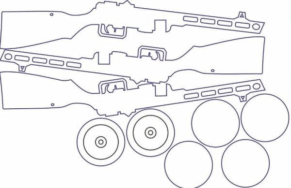 Резинкострел ППШ чертеж