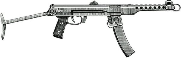 ППС-43 пистолет-пулемет чертеж