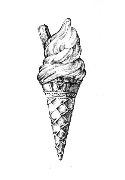 Мороженое набросок