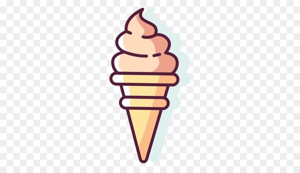 Векторный рожок мороженого