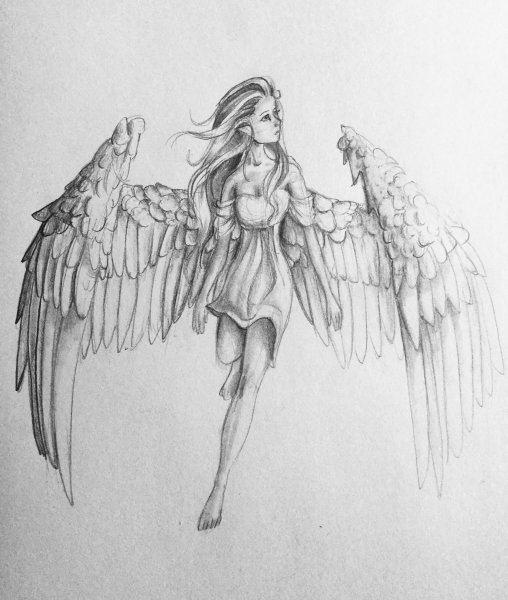 Ангел рисунок