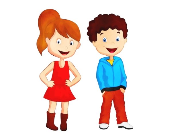 Изображение мальчика и девочки