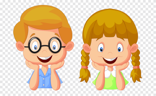 Мальчик и девочка мультяшные