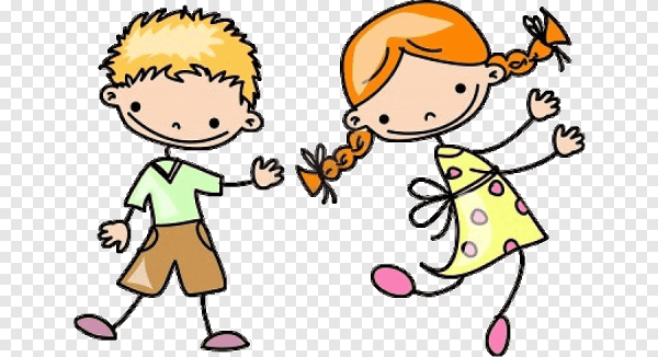 Векторные мальчик и девочка