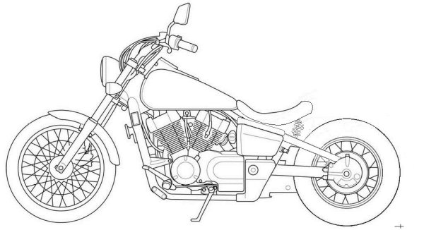 Хонда vt750 рисунок