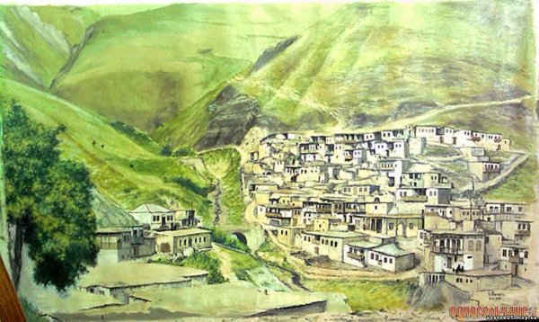 Аул Гуниб Дагестан живопись