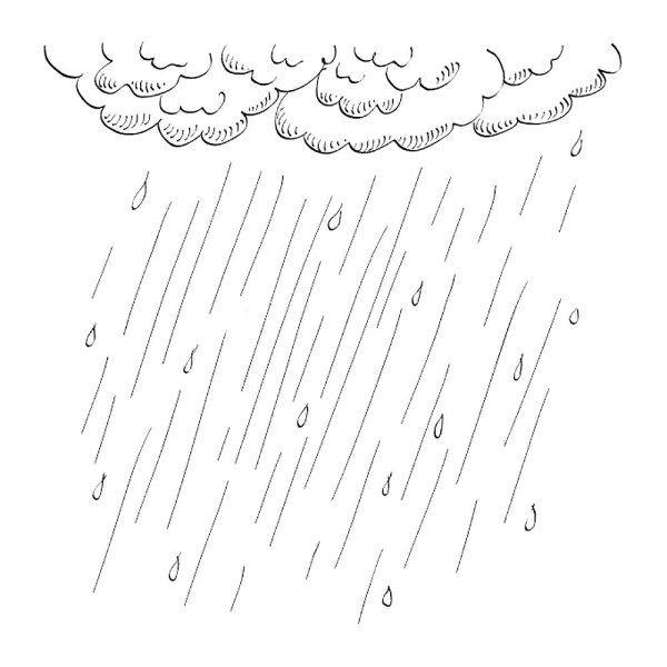 Рисунок к рассказу какие бывают дожди