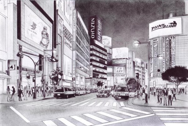 Токио улица Манга