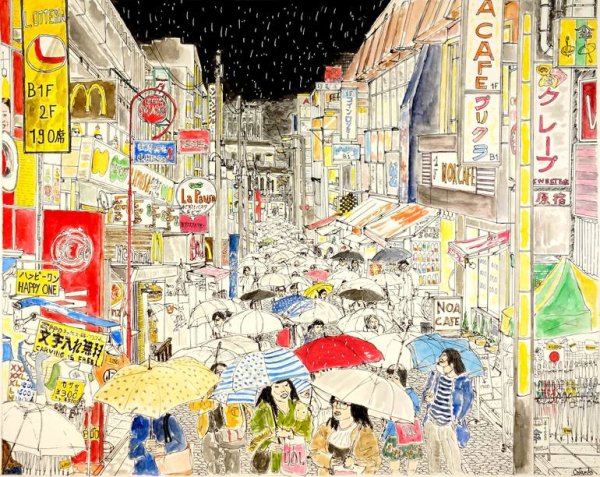 Токио иллюстрация