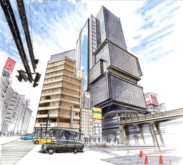 Токио иллюстрация