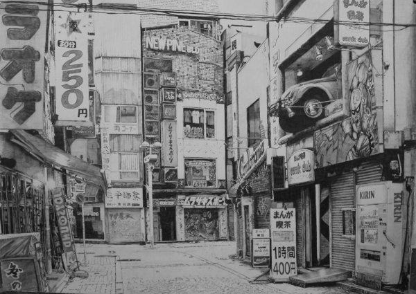 Токио карандашом