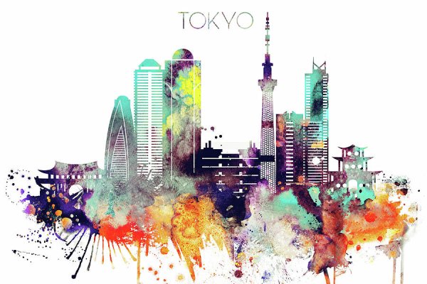 Японские улочки зарисовки