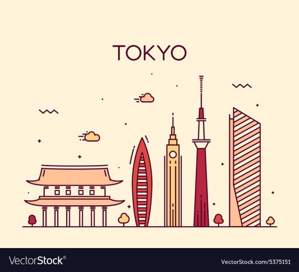 Токио нарисовать
