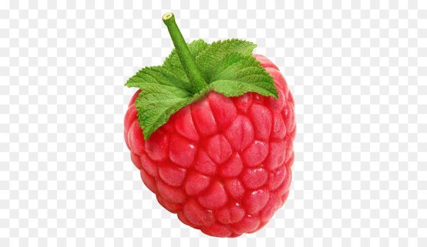 Малинка на белом фоне