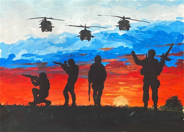 Рисунки в поддержку российских войск