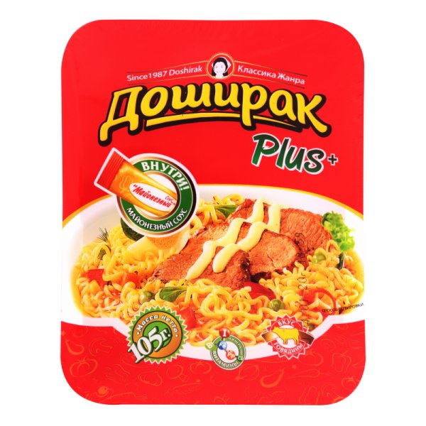 Лапша б/п "доширак плюс со вкусом курицы 105гр*24шт