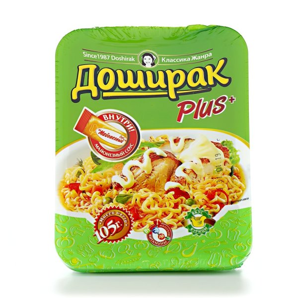 Лапша доширак плюс курица 105г б/п лоток