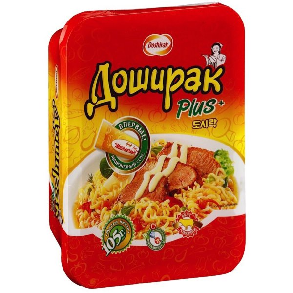 Лапша доширак плюс говядина 105г