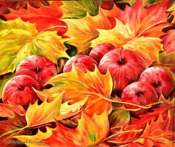 Осенняя палитра живопись
