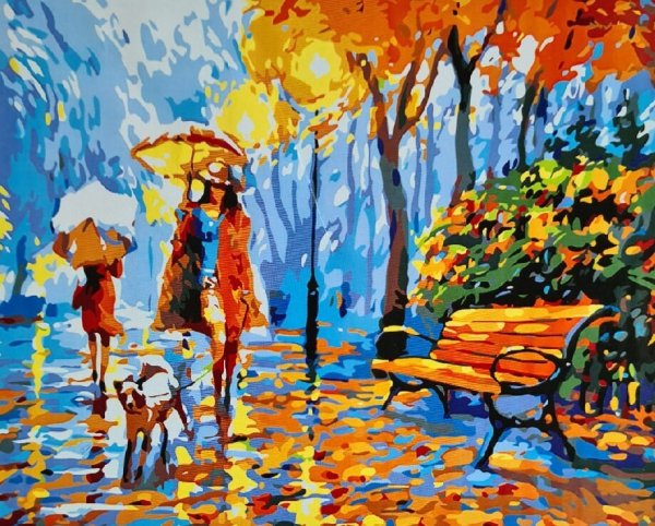 Леонид Афремов осенняя улица