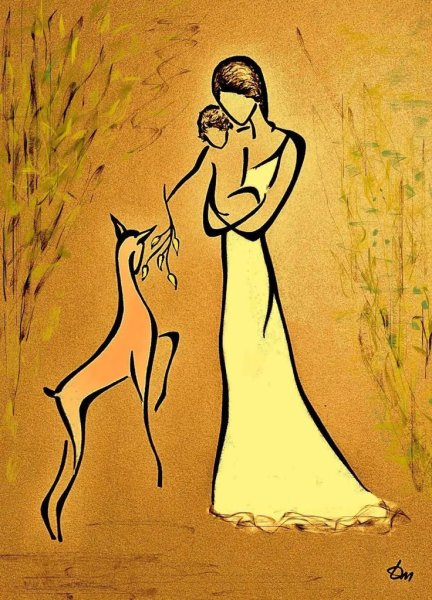 Силуэтная живопись Татьяна Марковцева картины