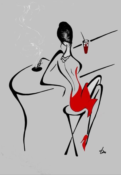 Силуэтная живопись Татьяна Марковцева любовь