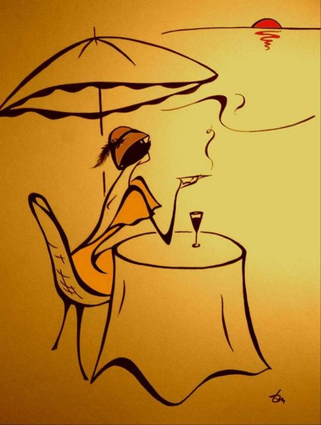 Татьяна Марковцева рисунок линией