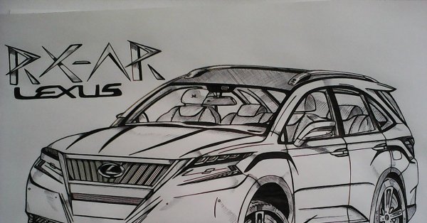 Лексус rx300 рисунок