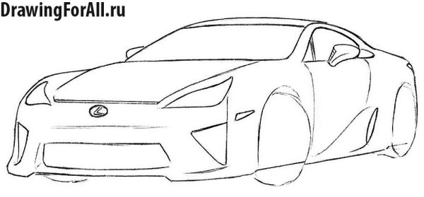 Рисунок Лексус lc500