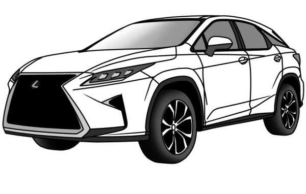 Раскраска Лексус LS 430