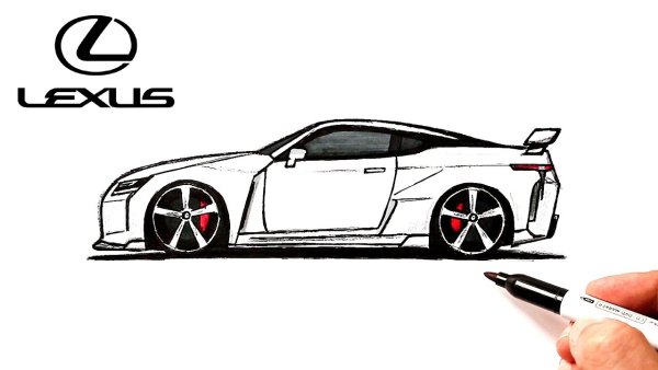 Раскраска Лексус ЛФА