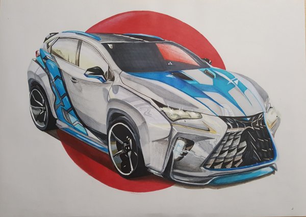 Лексус НХ 200 раскраска