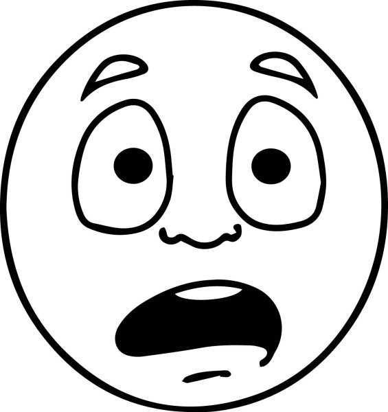 Эмоция страх пиктограмма