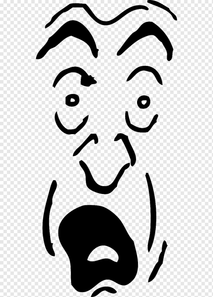 Испуганное лицо мультяшное