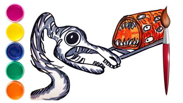 Поезд Пожиратель рисунок