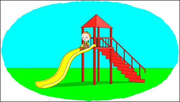 Горка мультяшная