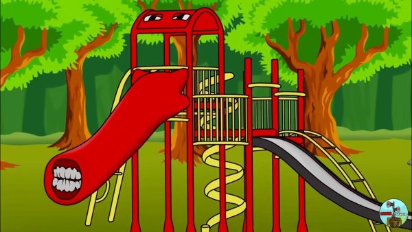 Горка раскраска для детей