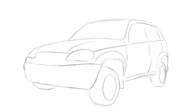 Нива Шевроле рисунок сбоку