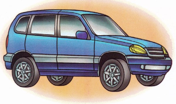 Раскраски машинки Нива Шевроле