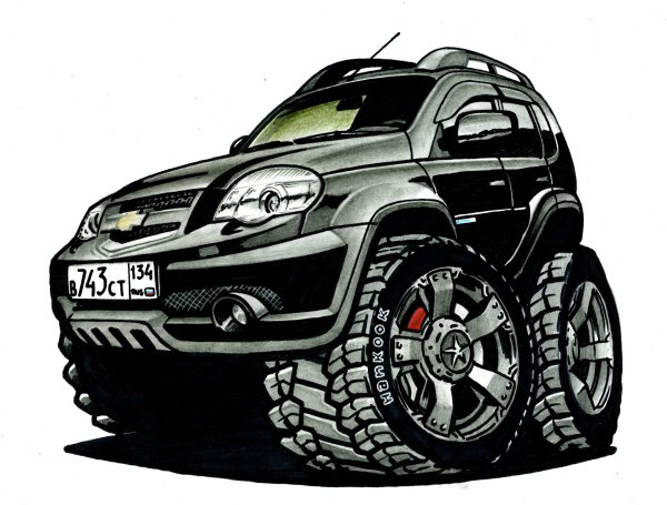 Раскраска Нива Шевроле 4х4